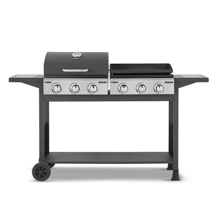 Tower 6 Burner Free Standing Natural Gas Grill Wayfair.co.uk